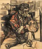 Renato Guttuso, Rocco e finestra (Rocco e case di S. Pietro in Vincoli)