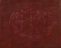 Lucio Fontana, Concetto spaziale, 1960, oil