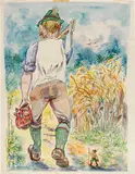 Däumling by George Grosz, 1935, watercolour and inchiostro on paper, offered Jun 2024