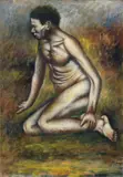 Ottone Rosai, Nudo (Nudo e paesaggio), 1938, oil on canvas