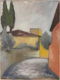 Ottone Rosai, Via San Leonardo, 1950, oil on canvas