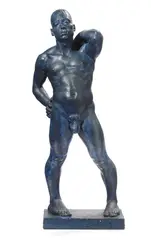 Ragazzo di 26 anni che fa la doccia by Livio Scarpella, 2000, Scultura in gesso dipinto, offered Jun 2024