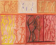 Senza titolo by Riccardo Licata, 2005, mixed media on canvas, offered Jun 2024