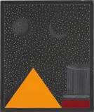 Franco Angeli, G. Cromo, 1985, mixed media on canvas