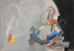 Paolo Scheggi, Situazione esistenza, 1961, oil and tempera on canvas
