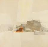 Kenzo Okada, Senza titolo, 1954, oil and mixed media on canvas