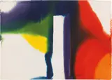 Paul Jenkins, Phenomena Inside Light, 1985, watercolour on card