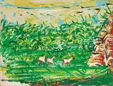 Mario Schifano, Suicidio, 1986, enamel and acrylic on canvas