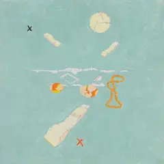 Gianfranco Baruchello, La situazione odierna nei territori del presque-rien, 2001, mixed media on canvas
