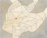 Achille Perilli, Il cuore del mondo, 1968, mixed media on canvas