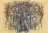 Senza titolo by Tancredi Parmeggiani, 1951, mixed media on paper, offered Jun 2024