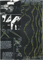 Vito Acconci, Waiting for the End - Moca, San Francisco June 1975, 1977, fotografie in bianco and nero and pastelli on cardboard