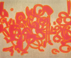 Carla Accardi, Dileguando incatenare, 1986, vinilico on canvas