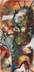 Lucebert, Composizione astratta, mixed media on paper