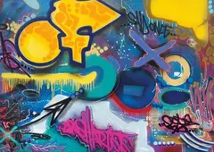 Torrick Ablack, Crush Art, 2008, vernice spray on canvas