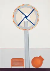 Renato Mambor, Tagliagelo, 2006, oil and enamel on canvas tesa on panel
