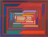 Piero Dorazio, Yanqui, 1996, oil on canvas