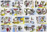 Roberto Sebastian Matta, Senza titolo, lithograph a colori