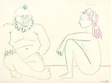 La Comedie Humaine by Pablo Picasso, 1954, lithograph a colori, offered May 2024