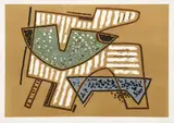 Alberto Magnelli, Senza titolo, 1970, lithograph a otto colori