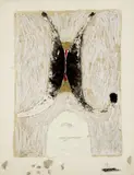 Kumi Sugai, Étude pour la Femme, 1957, lithograph ritoccata a mano