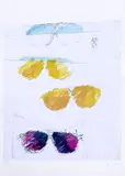 Mario Schifano, Occhiali, 1997, screenprint
