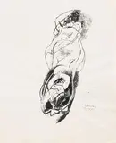 Piero Guccione, Studio di figura sdraiata