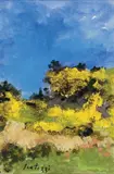 Paesaggio by Sergio Scatizzi, oil on canvas applicata on panel, offered May 2024