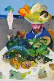 Antonio Possenti, Senza titolo, 1993, oil on canvas board