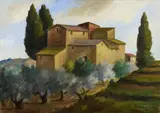 Paesaggio by Nino Tirinnanzi, 1986, oil on canvas, offered May 2024