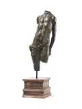 Augusto Murer, Torso maschile, scultura in bronze