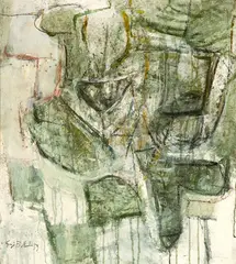 Giorgio Bellandi, Senza titolo, 1959, oil and mixed media on canvas
