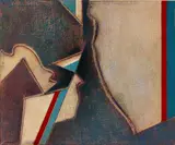 Felice Canonico, Germoglio, oil and mixed media on canvas