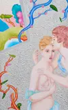 Senza titolo by Luca Alinari, mixed media on canvas tesa on panel, offered May 2024