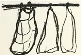 Yannis Kounellis, Senza titolo, 2000, charcoal on paper