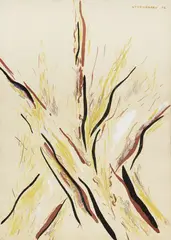 Senza titolo by Pablo Atchugarry, 1996, mixed media on paper, offered May 2024