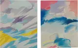 Umberto Buscioni, «Ciclo vertigine» e «Tramonto con arcobaleno»