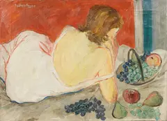 Adriano Spilimbergo, Senza titolo, oil on canvas