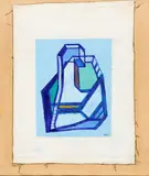 Mario Radice, Senza titolo, oil on canvas applicata on canvas