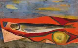 Mario Romoli, Natura morta, 1949, oil on panel