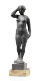 Quinto Martini, Nudino in posa stante, scultura in bronze