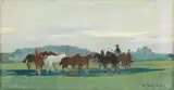 Maremma by Renato Natali, oil on compensato, offered Apr 2024