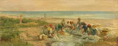 Lavandaie by Niccolò Cannicci, 1900, oil on canvas, offered Apr 2024