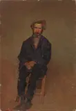Oscar Ghiglia, Pescatore, 1917, oil on canvas