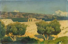 Georges Paul Leroux, Due paesaggi, oil on canvas
