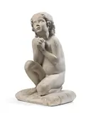 Luigi Pampaloni, Bambino in preghiera, Scultura in gesso