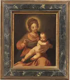 Madonna col Bambino by Carlo Ceresa, oil on panel, offered Apr 2024