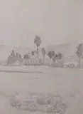 Luigi Russolo, Campagna, pencil and biacca on paper