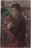 Figura by Enzo Faraoni, 1971, oil on panel, offered Mar 2024