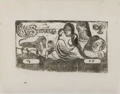 Paul Gauguin, Le Sourire, 1899, Xilografia